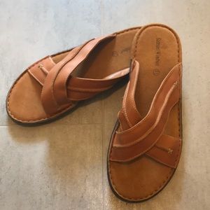Men’s slip on open toe sandal